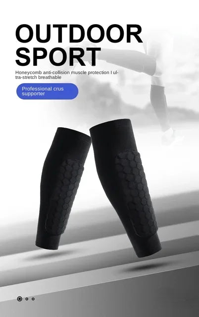 1 PC Honeycomb Soccer Shin Guards Football Shields Sports Legging Shinguards Leg Sleeves Protective Gear Shank Protector