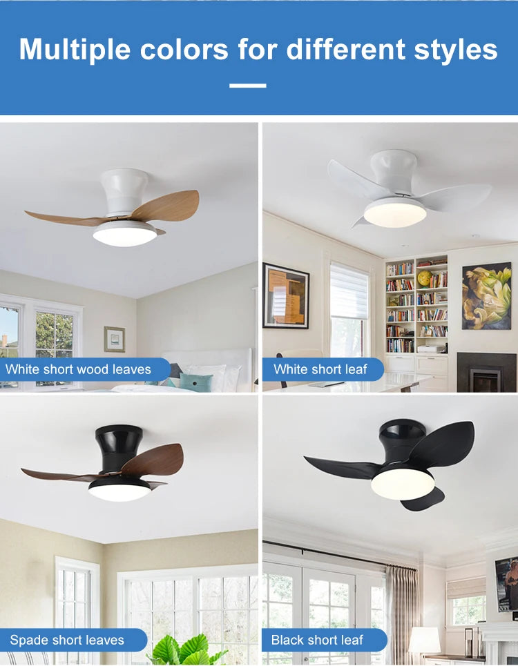 Bedroom fan light, ceiling fan light, high wind power ceiling, dining room, living room, househol...