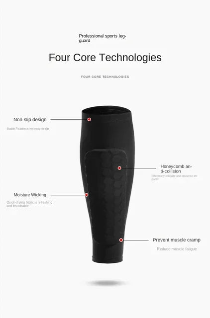 1 PC Honeycomb Soccer Shin Guards Football Shields Sports Legging Shinguards Leg Sleeves Protective Gear Shank Protector