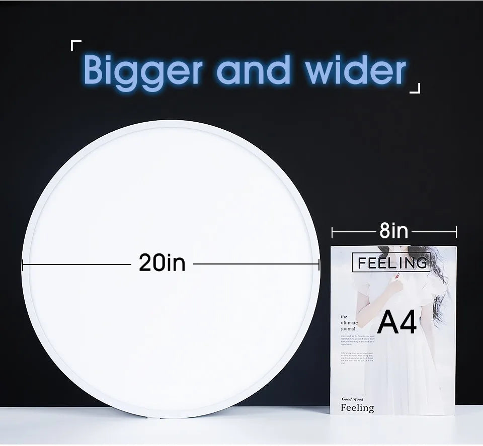 50CM Large Ceiling lamp Smart APP/ Remote Control Dimmable for Bedroom 48W Ceiling Lights AC 110/...
