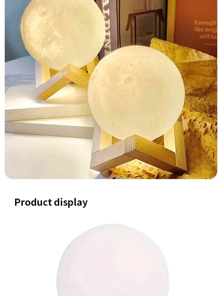 Moon Light Galaxy Light, DIY Moon Night Light, Girl, Boy, Child, Woman Birthday Gift, Bedroom Dec...