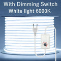 COB LED Lamp Strip FOB LED Tape 288LEDs/m Switch/Dimmable Power EU Plug RA90 Outdoor IP65 Wa...