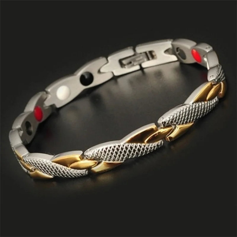 Healthy Bio Magnetic Bracelets for Women Men Therapy Bracelet Pain Relief Arthritis Magnet Bangle Carpal Tunnel Syndrome Jewelry