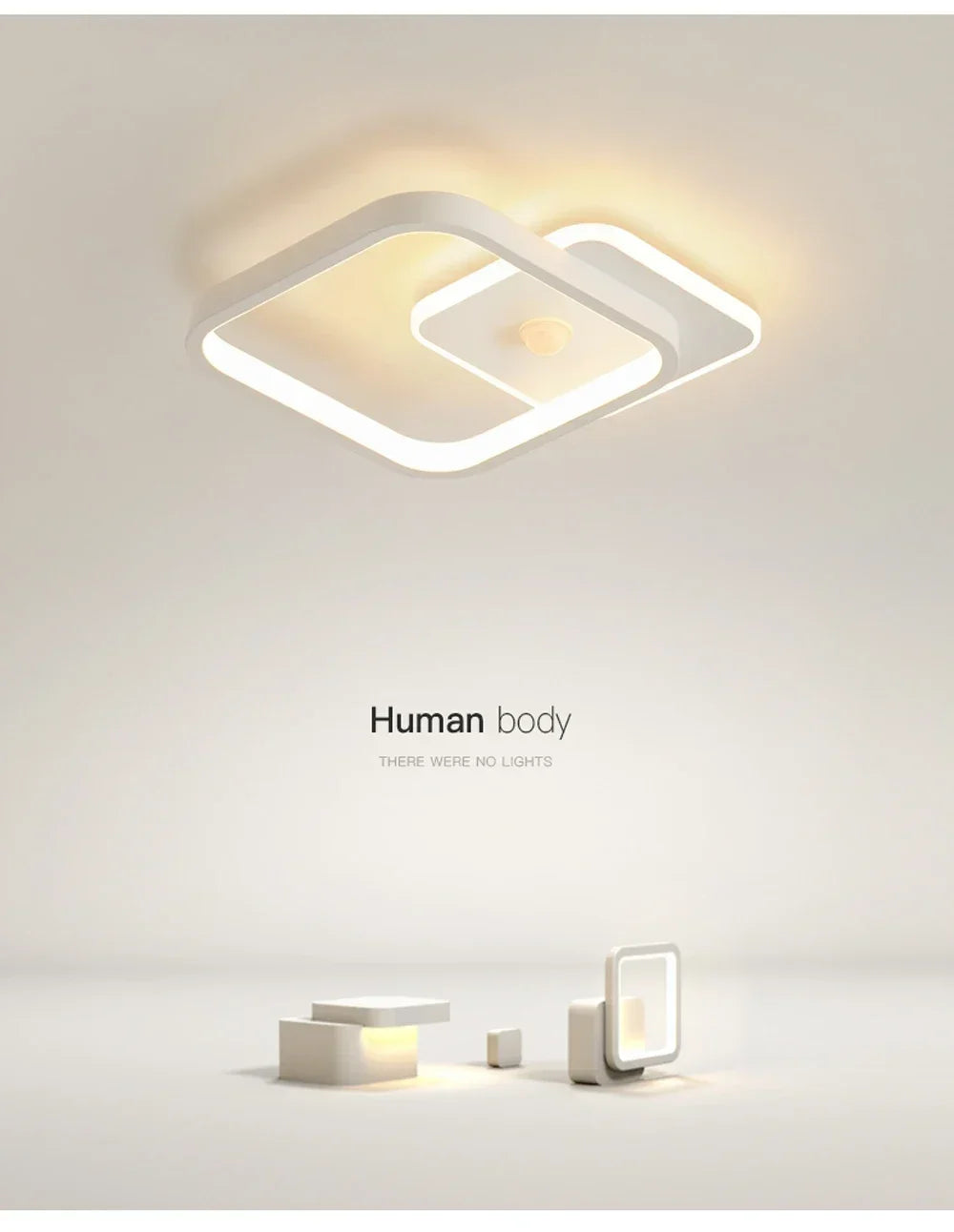 Modern LED Ceiling Light Chandelier Smart Ceiling Lamp with Motion Sensor for Stair Corridor Hallway Entrance Lighting Fixture