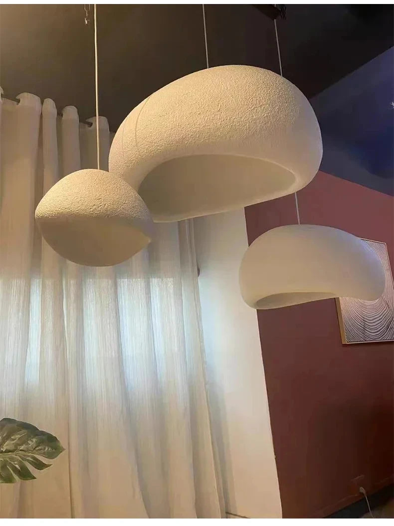 Japanese Wabi Sabi LED Ceiling Chandelier Nordic Modern Dining Bar Table Pendant Light Loft Living Room Decoration Hanging Lamp