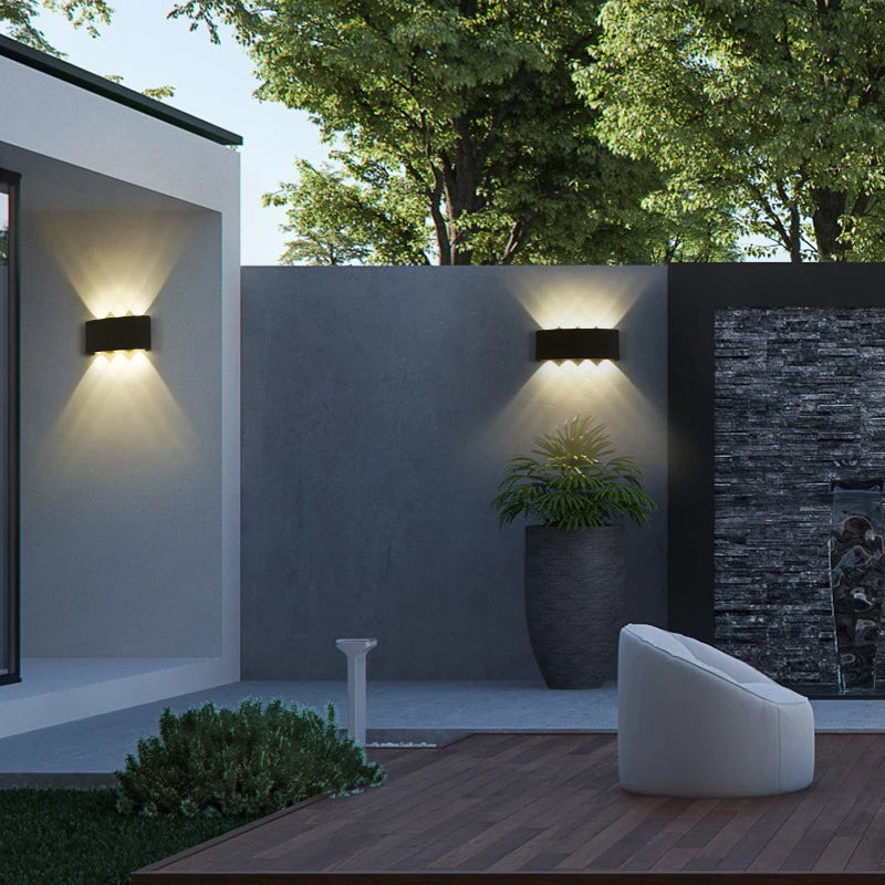 LED Up and Down Illuminated Wall Light Waterproof Interior Wall Light Bedroom Living Room Corrido...