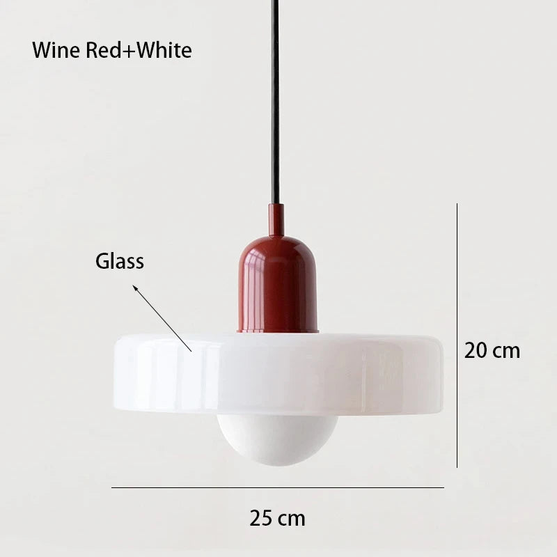 Nordic Glass Bauhaus Dining Room Chandelier Living Room Bedroom Bar Retro Coffee Shop Decoration Chandelier Lighting ...