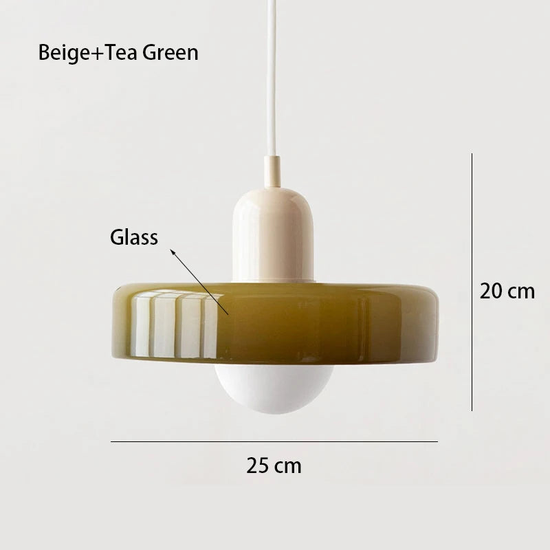Nordic Retro Glass Chandelier Living Room Dining Room Bedroom KitchenModern Lighting Decoration Retro Lighting Fixtur...