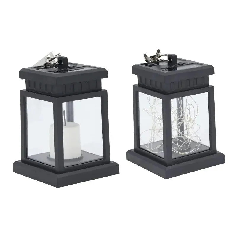 Solar Palace Lantern Outdoor Solar Lights Lawn Landscape Hanging Atmosphere Candle Lamp Floor Yard Garden Decor