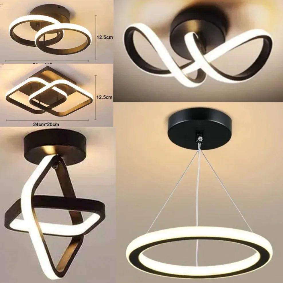 Modern LED Aisle Ceiling Lights Nodic Home Lighting Led Surface Mounted for Bedroom Living Room Corridor Light 3-colo...