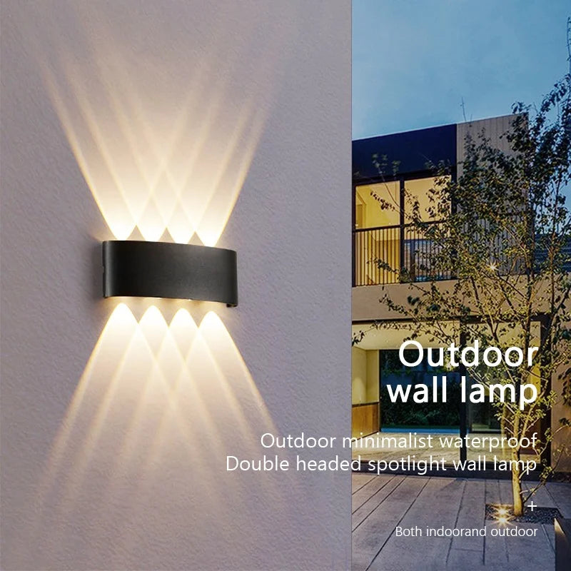 LED Up and Down Illuminated Wall Light Waterproof Interior Wall Light Bedroom Living Room Corrido...