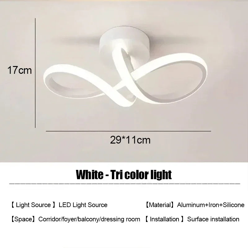 LED Strip Aisle Ceiling Lights Modern Minimalist Living Room Lamps For Balcony Entrance Home Decor Fixtures various s...