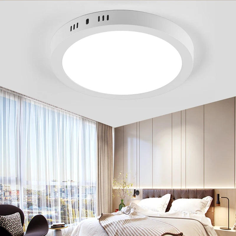 Ultra Thin Circular LED Ceiling Light Wide Pressure Panel for Indoor Lighting in Living Rooms Bed...