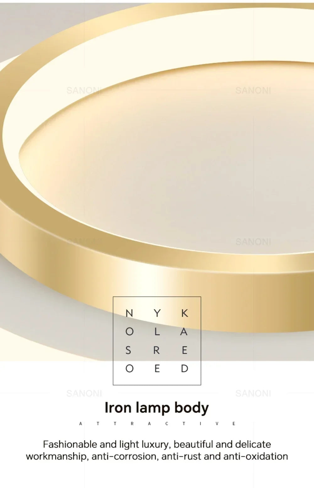 DINDALLED Modern LED Ceiling Light for Corridor Stairs Bedroom Bathroom, Round Flush Mount Chandelier Indoor Lighting Fixture,