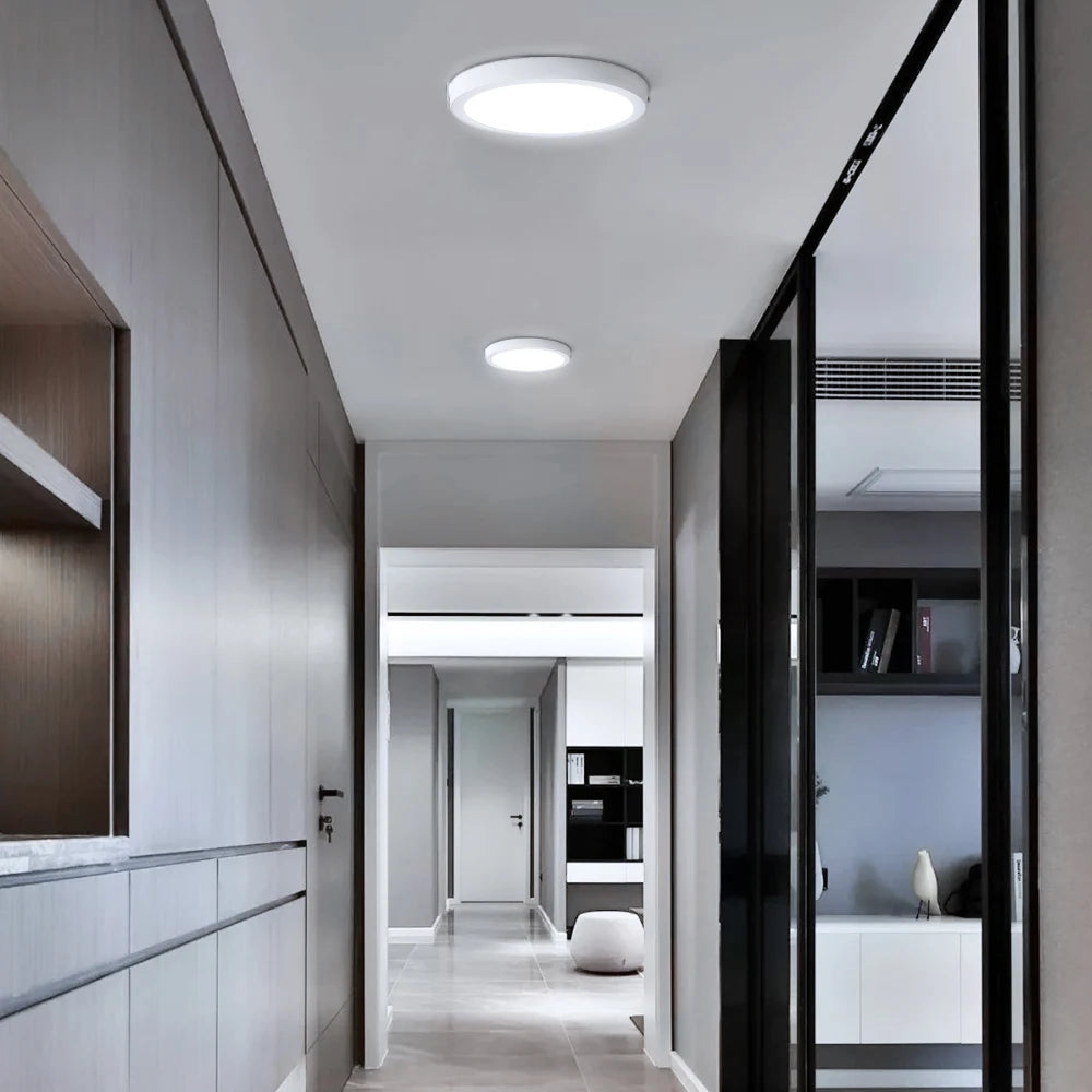 Ultra Thin Circular LED Ceiling Light Wide Pressure Panel for Indoor Lighting in Living Rooms Bed...