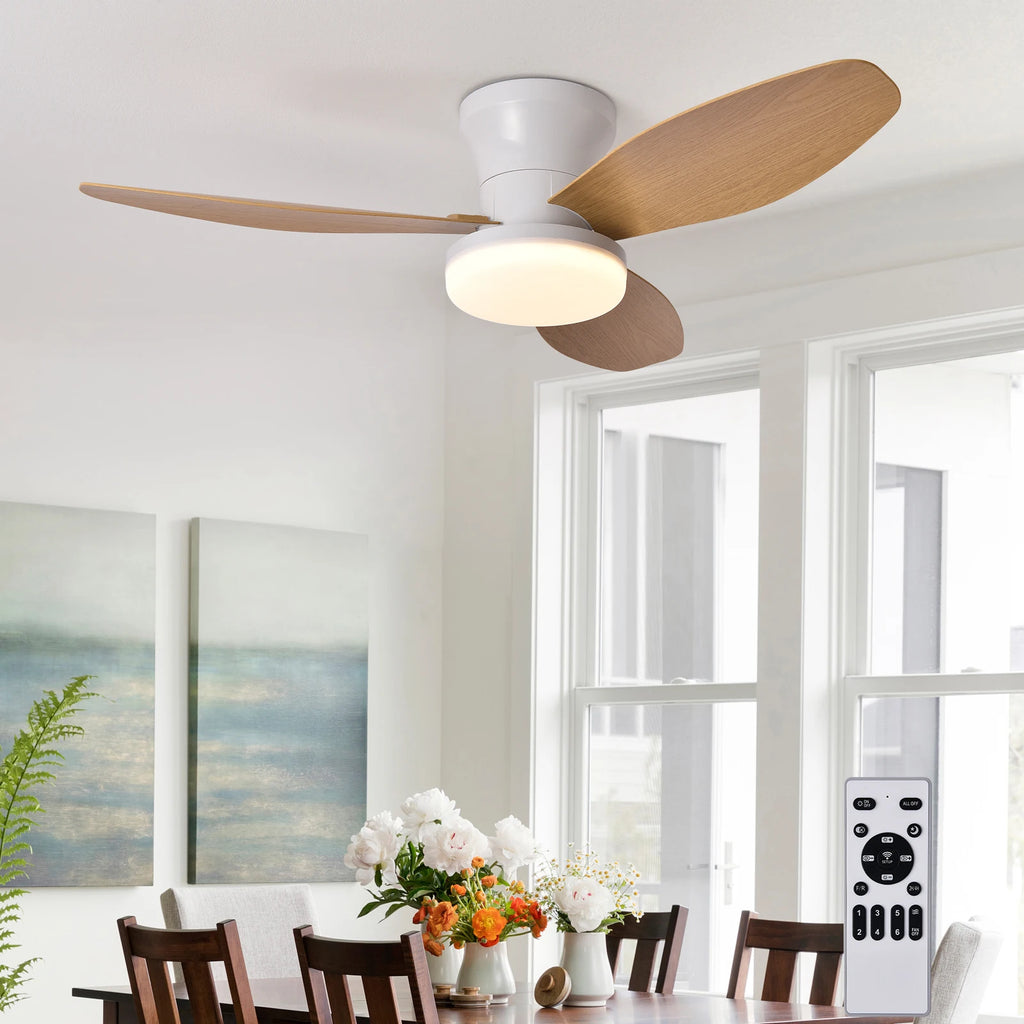 Ceiling Fan with Light Casa inteLigente Socket Fan Light ventilatore Da Soffitto Con Luce De Tech...
