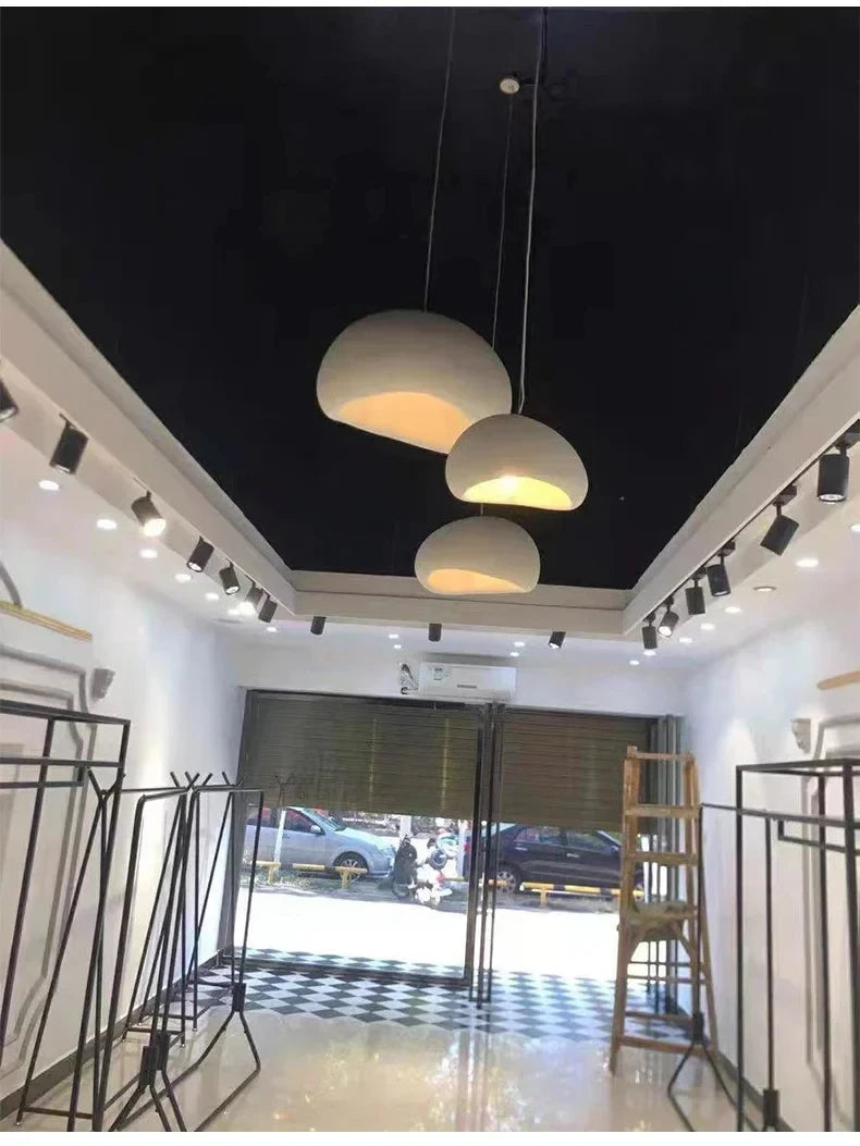 Japanese Wabi Sabi LED Ceiling Chandelier Nordic Modern Dining Bar Table Pendant Light Loft Living Room Decoration Hanging Lamp