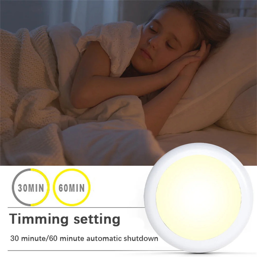 RGB Color Under Cabinet Light Wireless LED Light Remote Control 12 Color Touch Dimmable Night Lig...