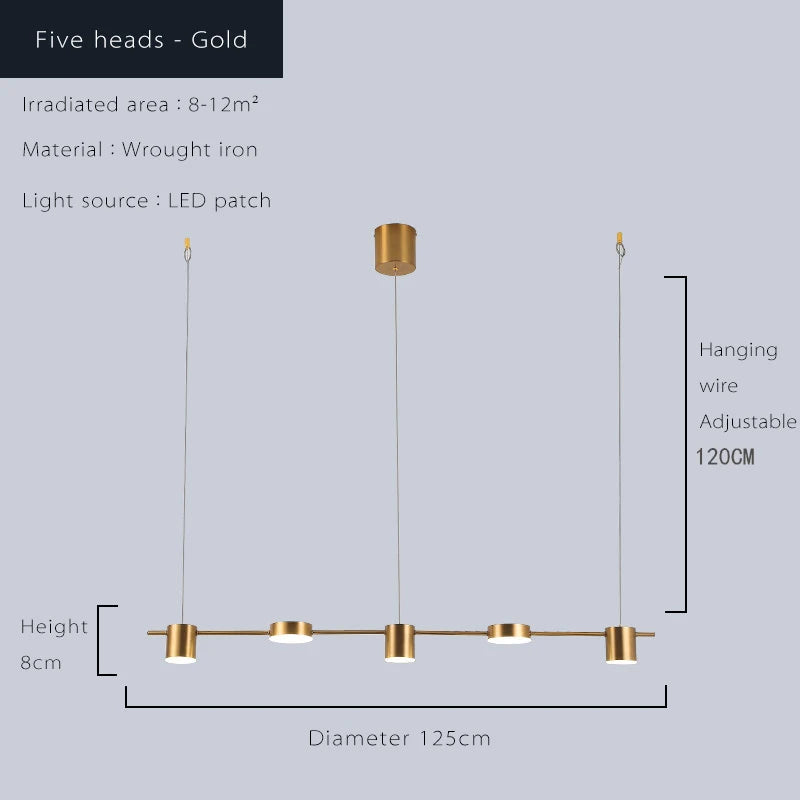 Modern Led Living Room Chandeliers Dining Table Ceiling Chandelier Kitchen Hanging Light Fixture Dimmable Indoor Ligh...