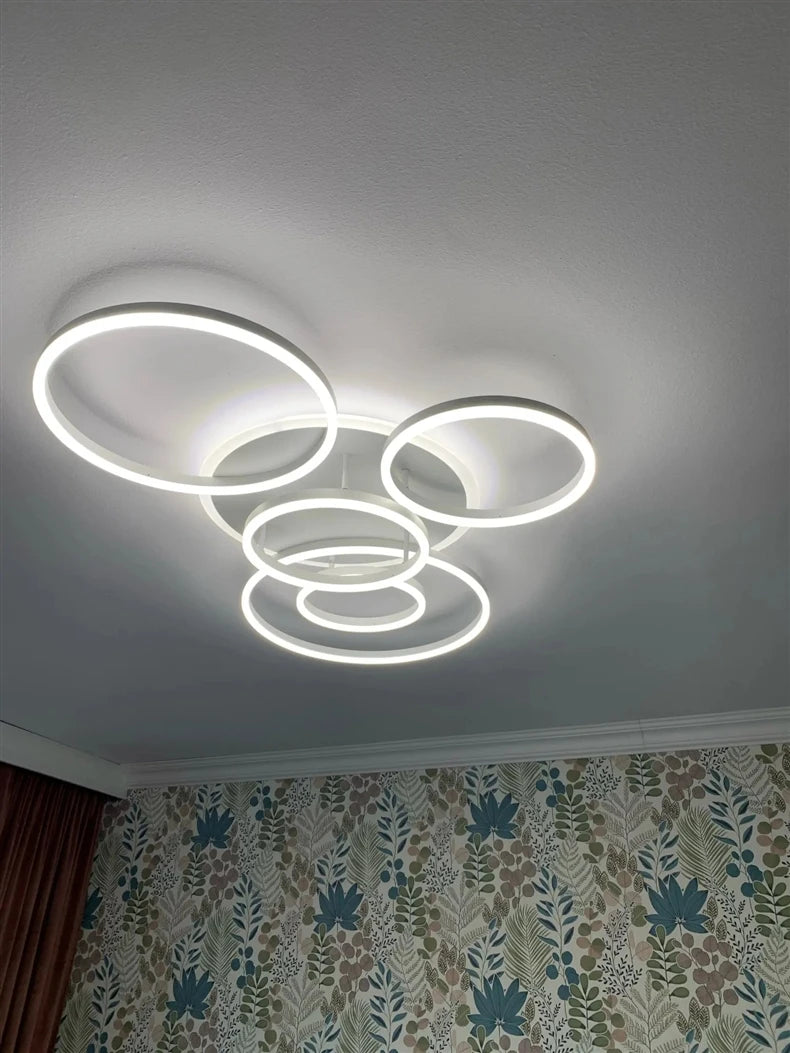 Gold White Modern LED Chandelier Lighting For Living Study Room Lights Indoor Lamps Parlor Foyer Lustres Chandeliers Luminaire