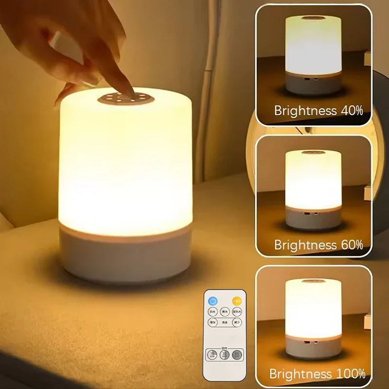 Led Night Lights Bedside Dimmable Charging Desktop Night Lamps Bedroom Bedside Lighting Decoratio...