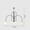 Nordic Minimalist Pendant Light for Living Room Restaurant Lamp Cafe Clothing Store Art Black Gold Red Chandelier