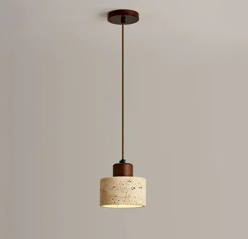 Vintage Japanese Style Wooden Pendant Lamp Chandelier for Bedroom Bedside Retro Bar Restaurant Lighting Fixture