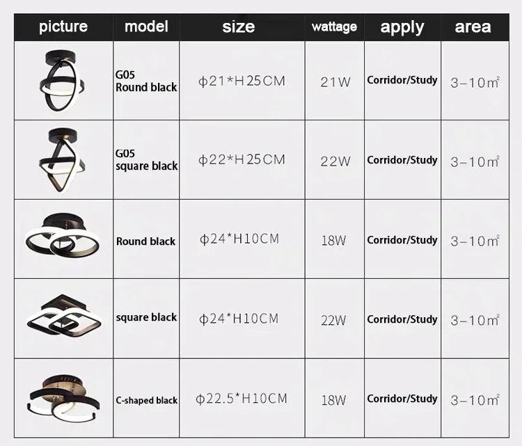 LED Strip Aisle Ceiling Lights Modern Minimalist Living Room Lamps For Balcony Entrance Home Decor Fixtures various styles