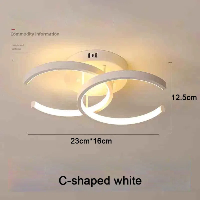 Household LED Chandelier Three Colors Lamp Modern Style Ceiling Lamp Bedroom Light Surface Installation 85-265V Dinin...