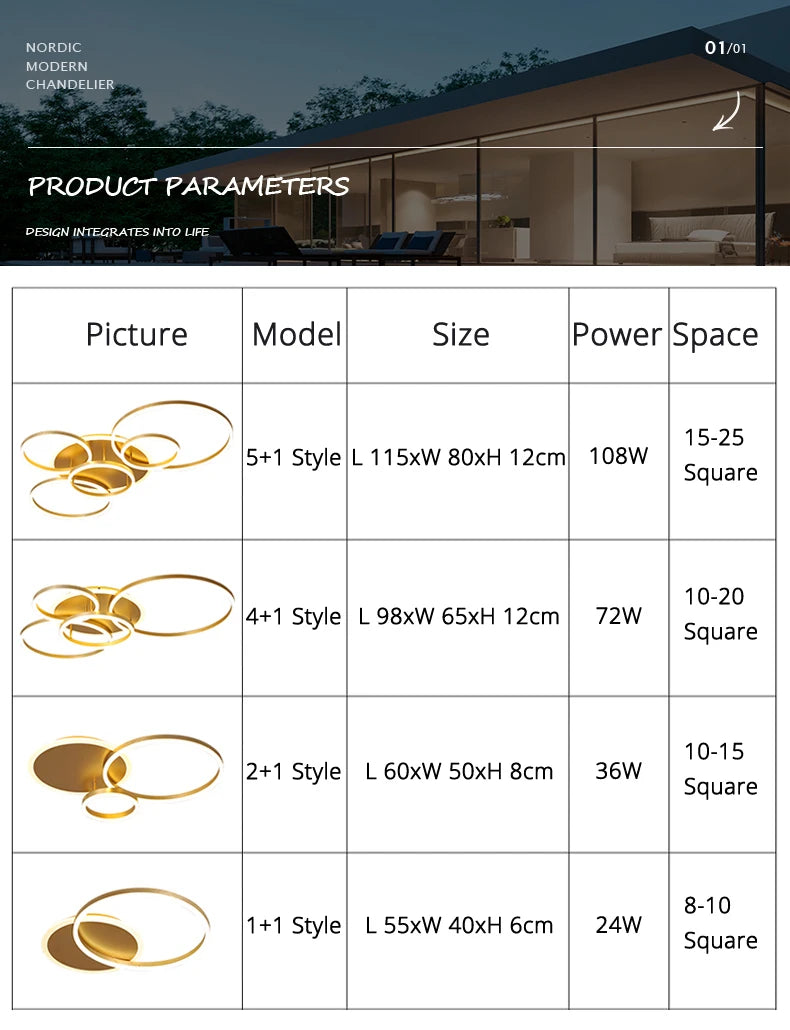 Gold White Modern LED Chandelier Lighting For Living Study Room Lights Indoor Lamps Parlor Foyer Lustres Chandeliers Luminaire