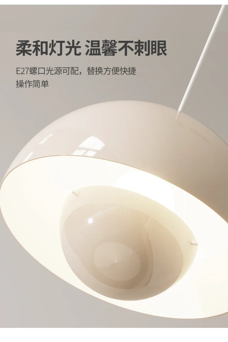 Nordic Led Color Chandelier Macaron Danish Mushroom Hanging Lights Restaurant Kitchen Pendant Lamp Home Luminaire LED Lighting