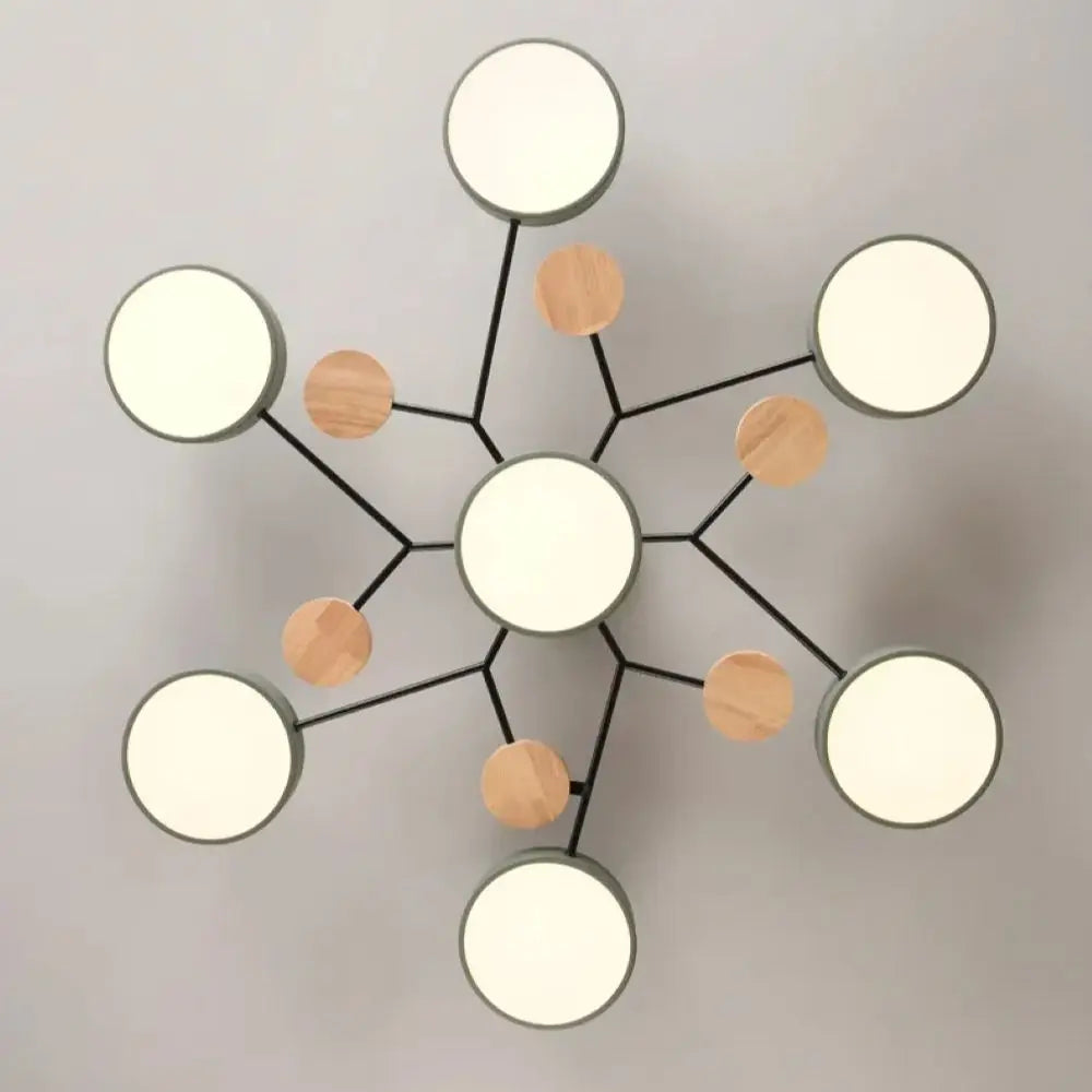 LED Chandelier with 3 Different Colors Suitable for Living Room Bedroom Hotel apartment Study Home Decoration Indoor ...