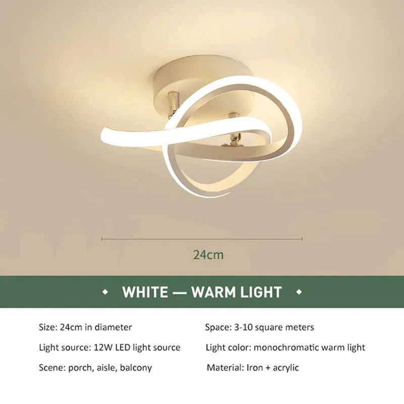 LED Strip Aisle Ceiling Lights Modern Minimalist Living Room Lamps For Balcony Entrance Staircase Home Decor Fixtures...