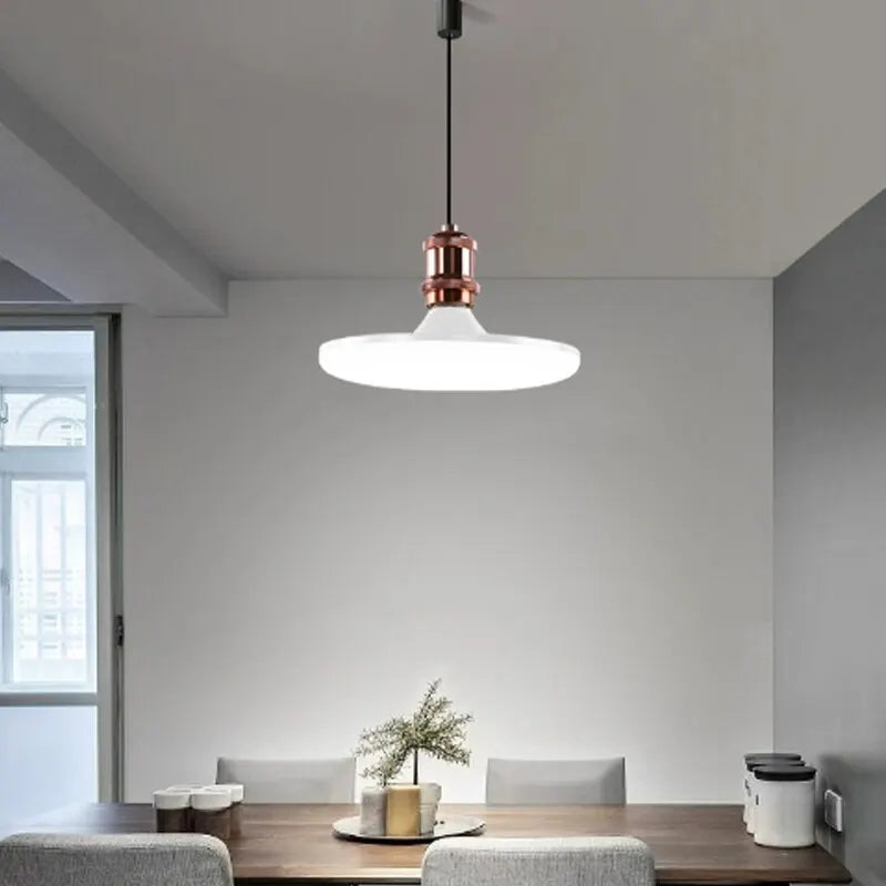 Flying Saucer Light E27 220v 15W LED Bulb Base Household Energy Saving Lamp Indoor Lighting Ceili...