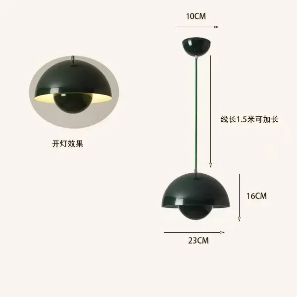 23cm Creative Chandelier Bedroom Study Restaurant Pendant Lights Decorative Lamp Multi-color Optional Modern Bud Indo...