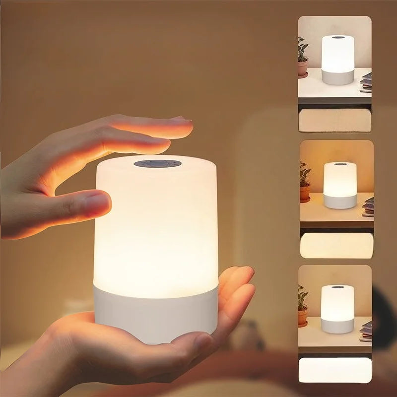 Led Night Lights Bedside Dimmable Charging Desktop Night Lamps Bedroom Bedside Lighting Decoratio...