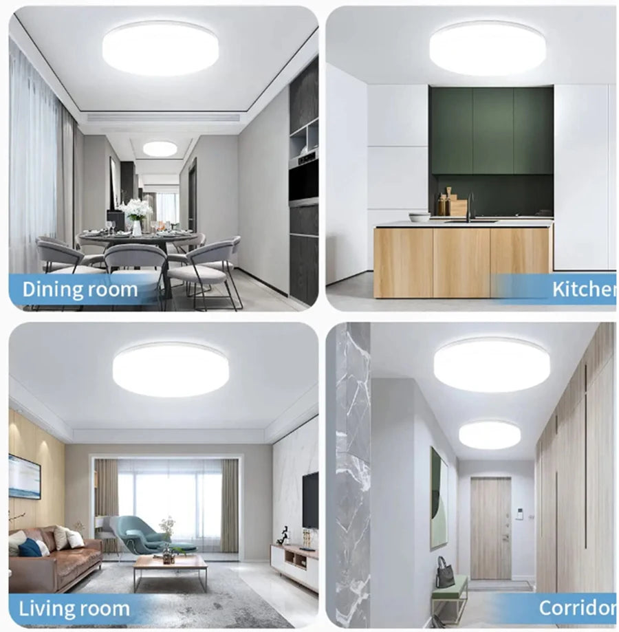 Modern Ultra-thin Round LED Ceiling Light Bedroom Lustre LED Lights For Room Home Decoration 48W ...