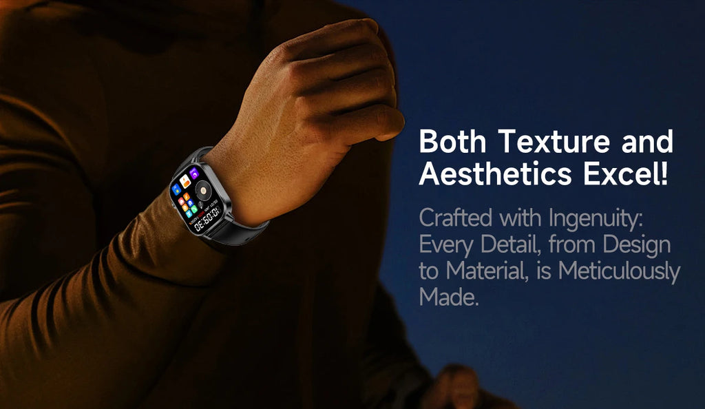 New Professional Health Watch Blood Pressure 2.01"AMOLED Screen Uric Acid Blood Lipids Flashlight Care Smart Watches for Women