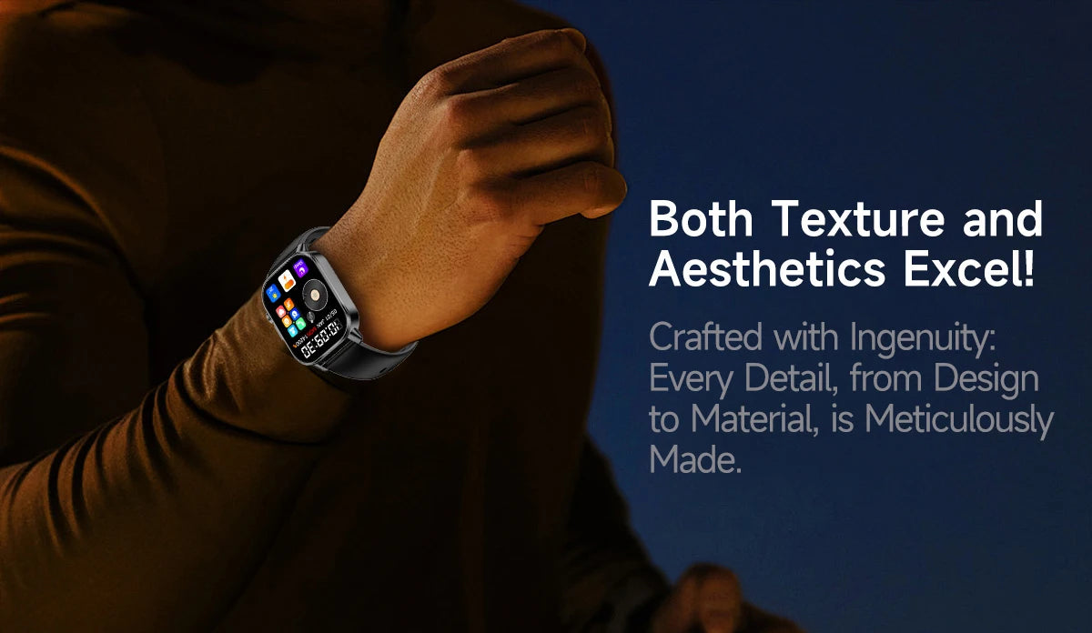 New Professional Health Watch Blood Pressure 2.01"AMOLED Screen Uric Acid Blood Lipids Flashlight Care Smart Watches for Women