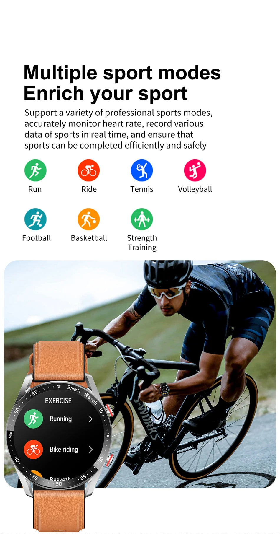 2026 New Bluetooth Call Smart Watch Men 360*360 HD Display Heart Rate Fitness Tracker ECG+PPG Business Smartwatches
