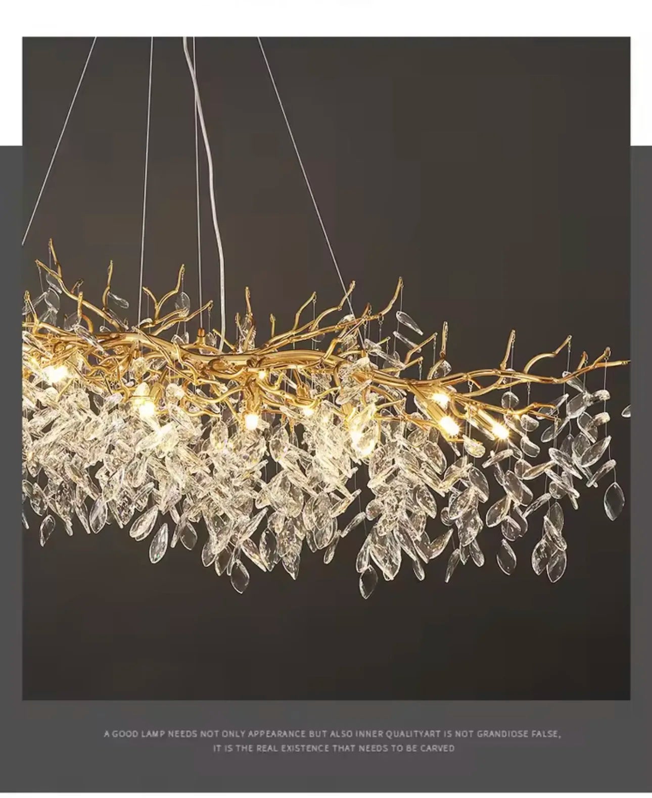 Luxury Gold Crystal LED Chandeliers Living Dining Room Bedroom Lighting Lustre Ceiling Pendant Lamps Indoor Villa Lights Fixture