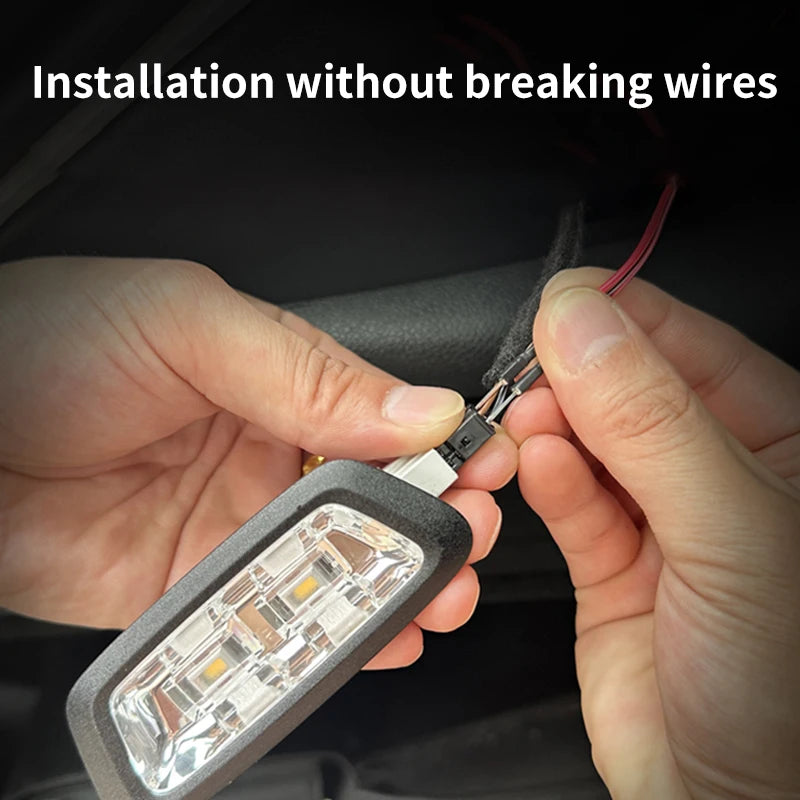 Car Trunk Led Light Strip Waterproof PVC Flexible Ambient Light Strip Automatic On/Off Hidden Ins...