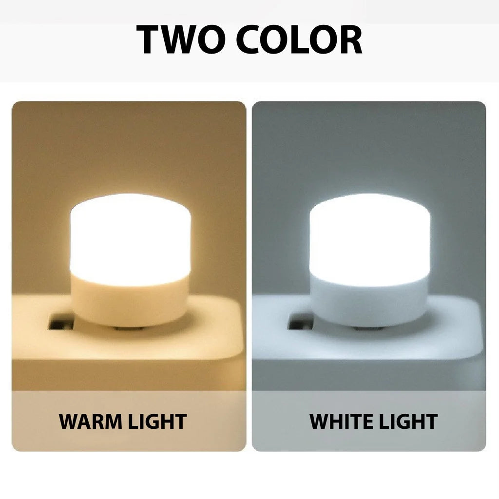 Mini USB Night Light Warm White Eye Protection Book Reading Light USB Plug Computer Mobile Power ...