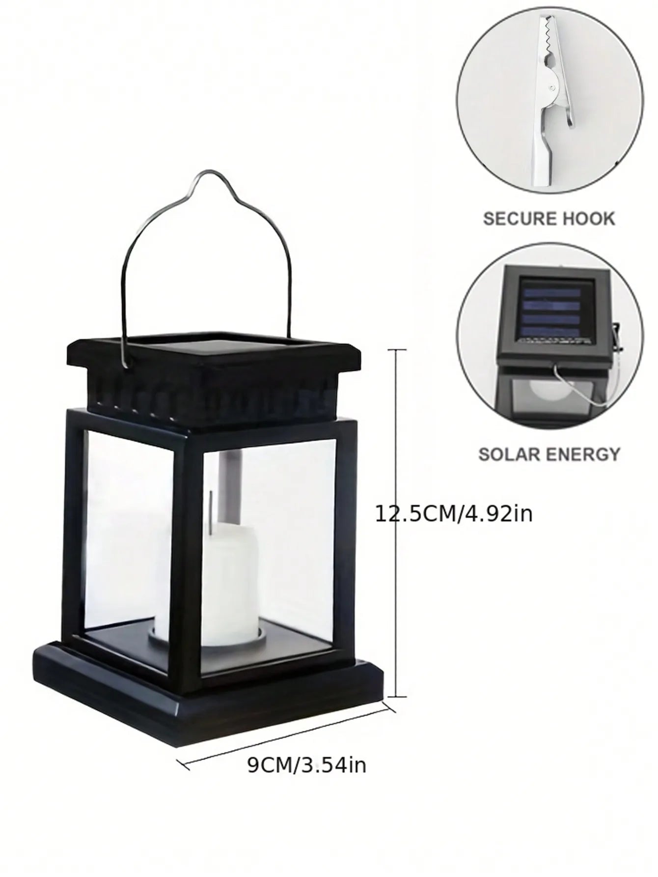 Garden Decor Outdoor Solar Lights Retro Palace Lantern Lights Hanging Candle Lamps Landscape Lighting Floor Lights Solar Light
