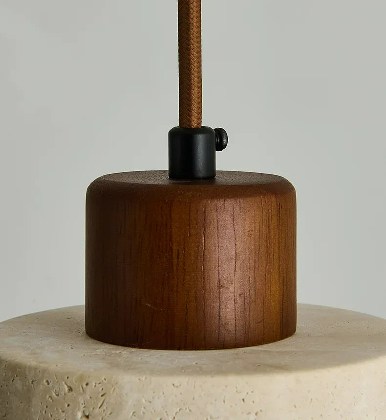 Vintage Japanese Style Wooden Pendant Lamp Chandelier for Bedroom Bedside Retro Bar Restaurant Lighting Fixture