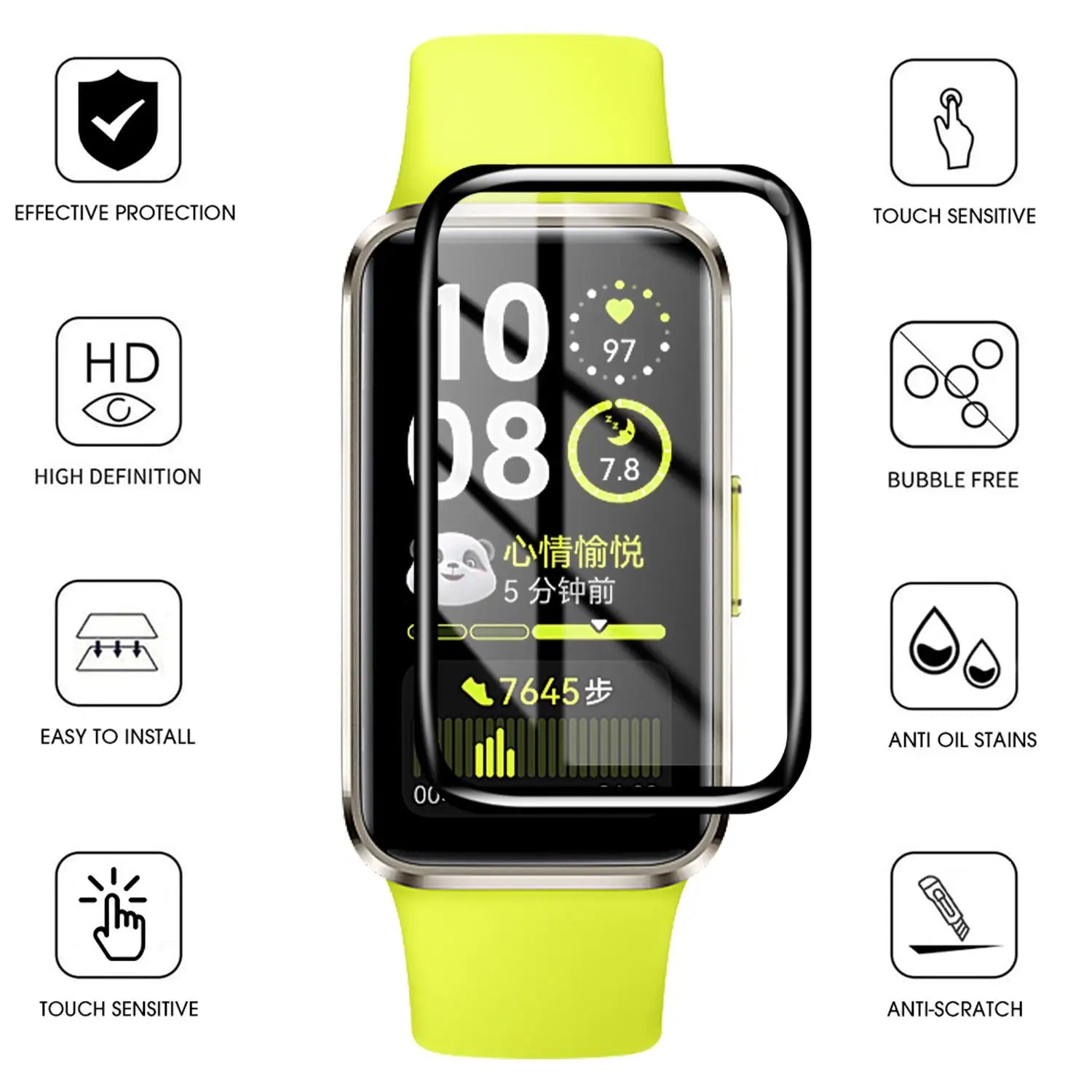 Screen Protector for Huawei Band 11 11Pro 10 9D Curved Screen Protector Soft Ultra-HD Full Coverage Protective Film Not Glass
