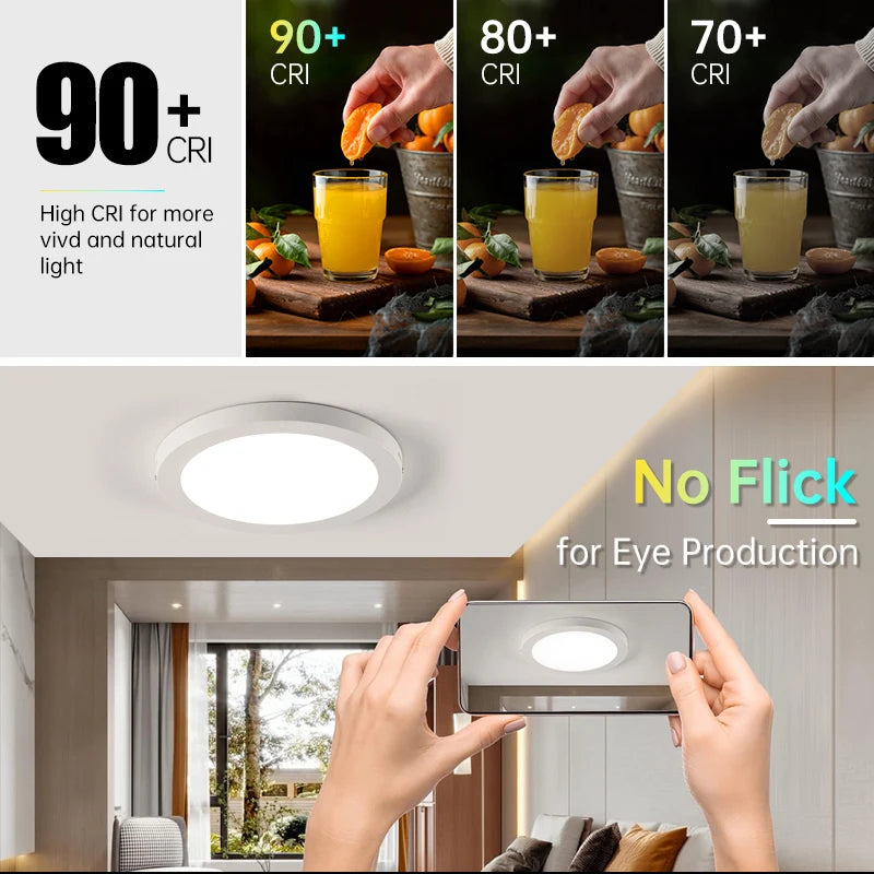 Led Ceiling Lamp Ultra Thin Panel Led Light for Living Room Bedroom Indoor Lighting 20W 30W Squar...