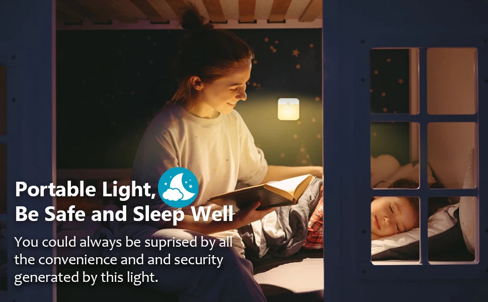 LED Induction Night Light, Wireless USB Charging Human Body Induction Wall Light Bedroom Corridor...