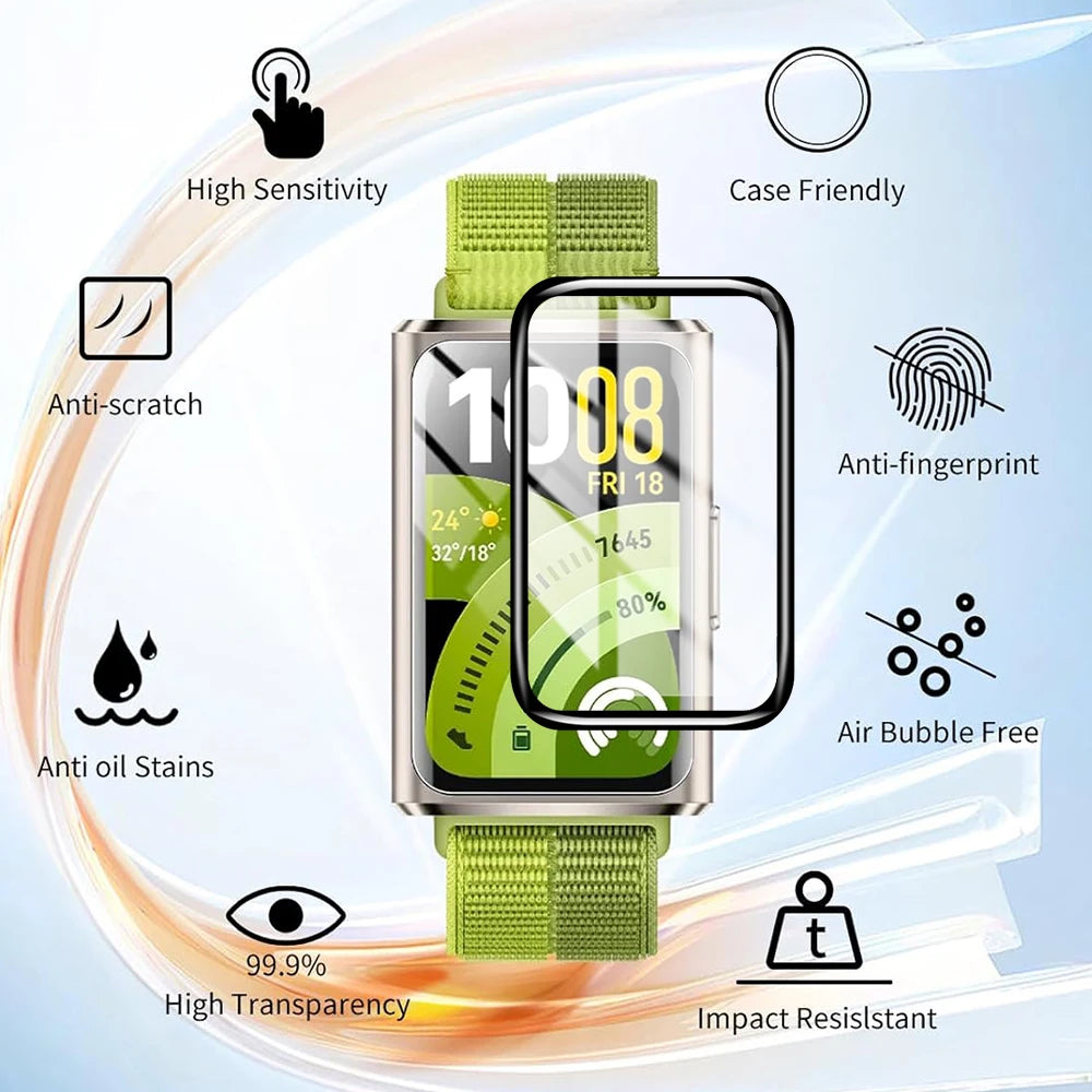 Screen Protector for Huawei Band 11 11Pro 10 9D Curved Screen Protector Soft Ultra-HD Full Coverage Protective Film Not Glass