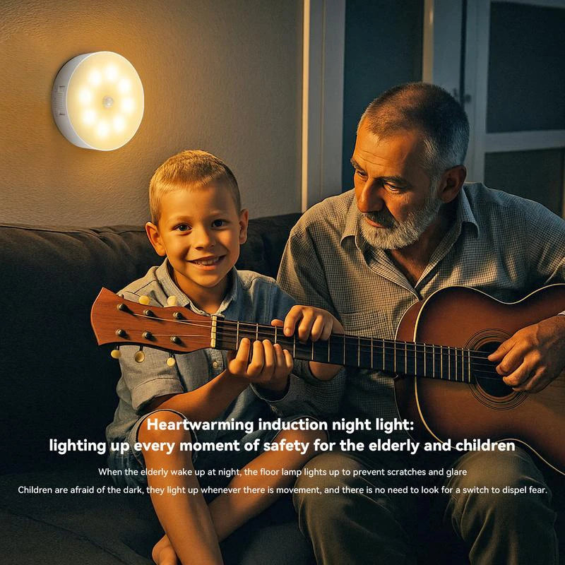Intelligent Sensing Night Light LED Night Light with Digital Sensor Head Magnetic Suction Wireles...